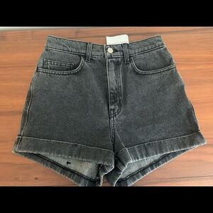 American Apparel High Waist Denim Shorts NWT SZ 28